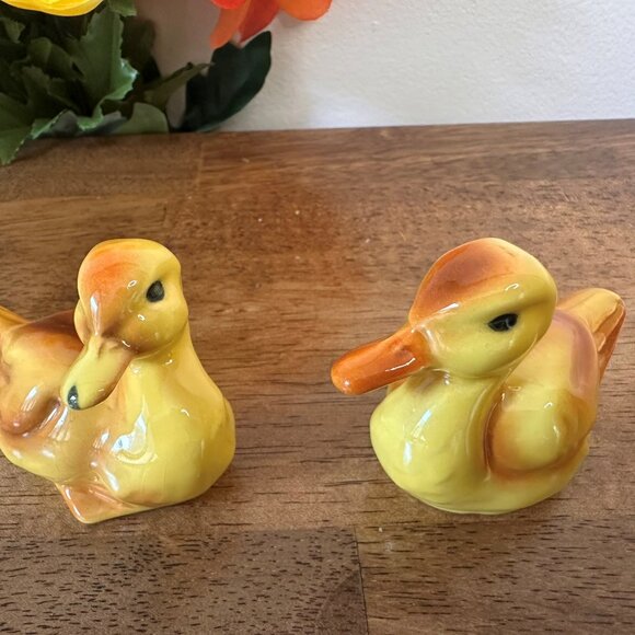 Vintage Goebel Duck Figurines West Germany Pair Hand Painted Ceramic Animal Deco - Picture 2 of 5